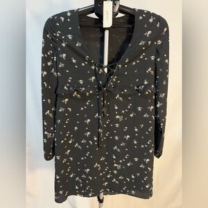 Tavik Black Floral Long Sleeve Dress